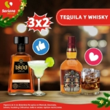 3×2 en tequilas y whiskeys en Soriana Mercado