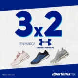 3×2 en tenis, ropa y accesorios Under Armour en dportenis