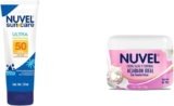 Combo Nuvel con protector solar Sun Care Ultra 50 FPS + crema aclarado ideal con concha nácar bajan a un gran precio