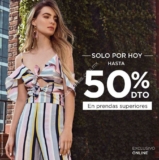 Hasta 50% de descuento en prendas superiores sólo hoy en tienda online de Studio F