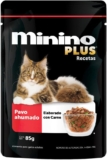 24 pack sobres de alimento húmedo para mascotas Minino Plus Pavo Ahumado bajan a su menor precio