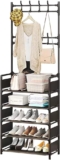 Zapatero perchero organizador de ropa y calzado con estructura de metal a un precio baratísimo