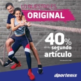 En Dportenis 40% de descuento en segundo artículo en su promoción de San Valentín