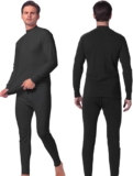 Ropa interior térmica para hombre conjunto de 2 piezas pantalón y camisa bajan de precio