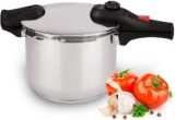 Olla de presión express de 8 litros con 4 sistemas de seguridad en su precio más económico