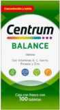 Multivitamínico Centrum Balance con 100 tabletas baja de precio