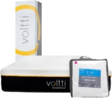 Colchón matrimonial híbrido con nano memory foam y resortes encapsulados Voltti Essential con protector de colchón incluido baja a un precio magnífico