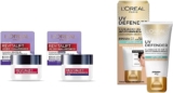 Kit Loréal Paris con crema de día y crema de noche Revitalift Ácido Hialurónico + protector solar UV Defender Anti-Brillo
