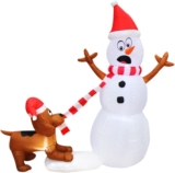 Inflable navideño cómico con luz baja a su menor precio