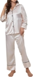 Oferta flash: pijama de satén suave para mujer de 2 piezas baja a su menor precio