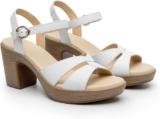 Sandalias de tacón ancho de piel Flexi bajan a su menor precio