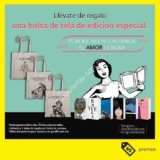 Promoción de San Valentín Librerías Gandhi y Penguin Random House: bolsa de tela en la compra de libros seleccionados