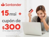 Promoción Elektra Santander: Hasta 15 meses sin intereses + cupón de $300 para tu próxima compra