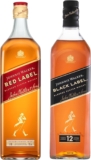 Combo Johnnie Walker whisky Black Label de 1 L + whisky Red Label de 1 L bajan a un excelente precio
