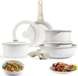 Batería de cocina de 11 piezas con mango desmontable baja a un excelente precio