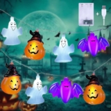 Cadena de luces LED recargables con diseño de Halloween bajan a un gran precio