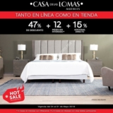 Ofertas Casa de las Lomas Hot Sale 2019: hasta 47% de descuento + 12 MSI + 15% adicional en tiendas y online