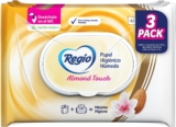 3 pack Regio Luxury Almond Touch papel higiénico húmedo baja a su menor precio