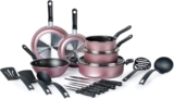 Batería de cocina Ekco Serum de 19 piezas con cuchillos de cocina y utensilios a un excelente precio