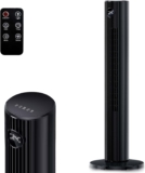 Ventilador de torre silencioso de 91 cm de alto y control remoto baja a un excelente precio