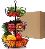 Cesta de frutas de metal de 3 niveles baja a su menor precio