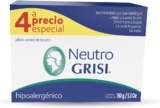 4 pack jabón Neutro Grisi de 150 gr baja a un muy buen precio
