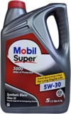 Aceite de motor Mobil Super 5W-30 de 5 cuartos a un super precio