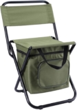 Silla plegable de camping con espacio de almacenamiento