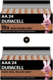 Combo Duracell con 24 pilas AA + 24 pilas AAA baja a un excelente precio