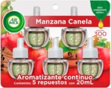 Aromatizante de ambiente Air Wick con 5 repuestos Manzana Canela baja a un gran precio