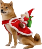 Disfraz de amigo de Santa Claus para perro con elfo baja a un gran precio