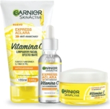 Rutina anti manchas Garnier Skin Active Express Aclara con gel limpiador + crema hidratante + sérum facial