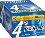 40 pack chicles Trident 4s sabor menta baja a un excelente precio