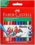 Juego de 12 plumones de colores Faber-Castell bajan a su menor precio