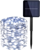 Juego de luces LED para exteriores con 22 m de largo y panel solar para recargar bajan a un gran precio