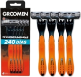 4 pack rastrillos desechables Groomen 300 baja a su menor precio