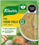 Sopa de fideos Knorr rinde 4 prociones baja a un gran precio