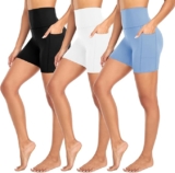 Liquidación en juego de 3 shorts deportivos para mujer con bolsillos bajan de precio