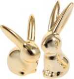 Juego de 2 estatuas decorativas de conejo de Pascua bajan de precio con doble descuento