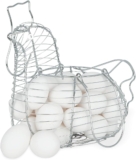 Cesta transportadora de huevos de alambre con diseño de gallina baja a su menor precio