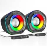 Liquidación en juego de 2 bocinas inalámbricas Bluetooth para PC y otros dispositivos bajan a un precio muy bueno