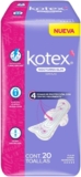 Toallas Kotex Nocturna Slim con Alas de 20 piezas baja a un gran precio