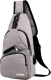 Mochila cruzada con puerto de carga baja a un gran precio