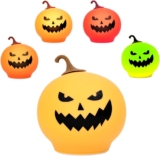 Luz nocturna LED recargable con diseño de calabaza baja a un excelente precio