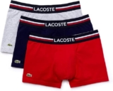 Juego de 3 bóxers para hombre Lacoste bajan a un gran precio