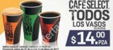 Promoción 7-Eleven Café Select a $14 en todas sus variedades y tamaños