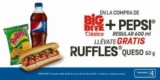 En 7-Eleven Ruffles Gratis comprando un hot dog Big Bite y una Pepsi