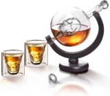 Decantador de whisky con 2 vasos con diseño de calavera baja a un super precio