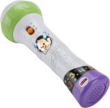 Micrófono de juguete Fisher-Price Ríe y Aprende que graba y reproduce la voz del bebé baja a un gran precio