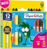 Crayones Jumbo Paper Mate con 12 colores baja a un excelente precio